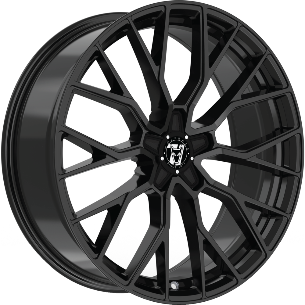 8.5x18 Wolfrace 71 Munich GTR Gloss Raven Black