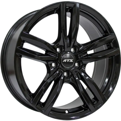 8x18 ATS Evolution Diamond Black Alloy Wheels