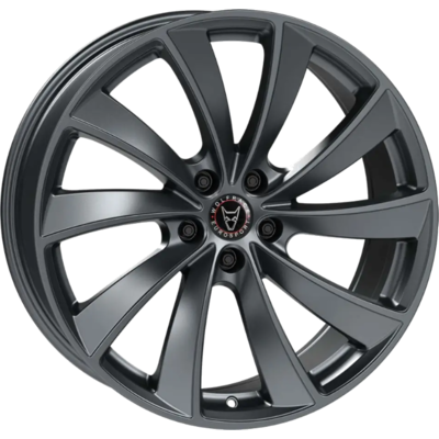 8.5x20 Wolfrace Eurosport TUV Lugano Steel Grey Matt Alloy Wheels