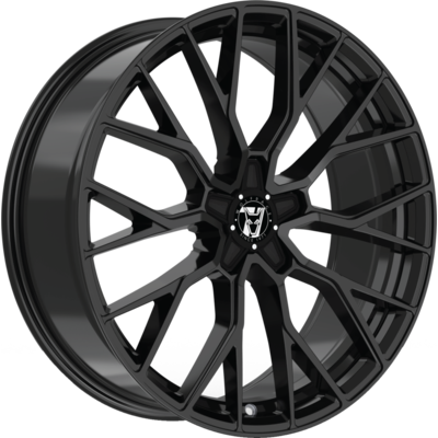 Wolfrace 71 Munich GTR Gloss Raven Black Alloy Wheels for Cars