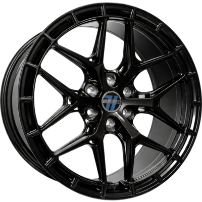 9x20 Wolfrace Vanspeed Vortex Gloss Raven Black Alloy Wheels