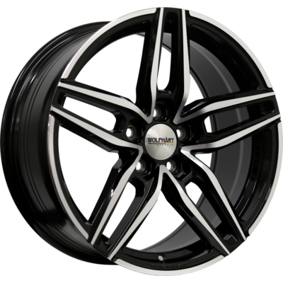Wolfhart Flowformed Talon 2 Gloss Black Polished Face Alloy Wheels for Cars