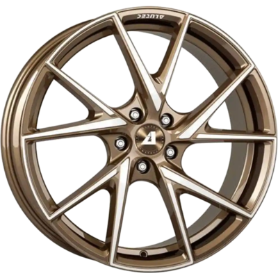 7.5x18 Alutec Adx.01 Metallic Bronze Polished Alloy Wheels