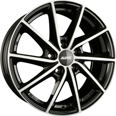 6x15 Alutec Singa Diamond Black Polished Alloy Wheels