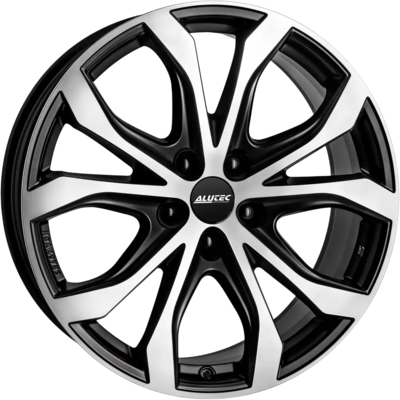8x18 Alutec W10 Racing Black Polished Alloy Wheels