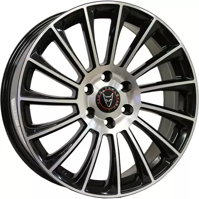 Wolfrace Eurosport Aero X Gloss Black Polished Face Alloy Wheels Image