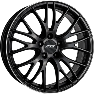 8.5x19 ATS Perfektion Racing Black Polished Alloy Wheels