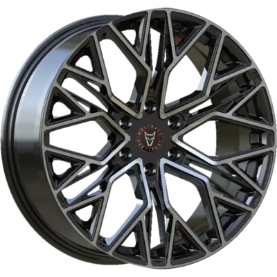 Wolfrace Eurosport Flo 6 Gloss Black Polished Alloy Wheels