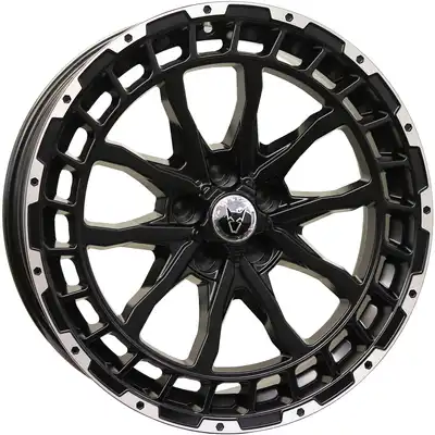 Wolfrace Explorer Wolf Matt Black Polished Alloy Wheels Image