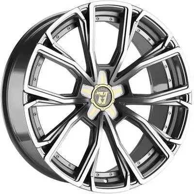 Wolfrace 71 Matrix 50th Anniversary Titanium Polished Alloy Wheels Image