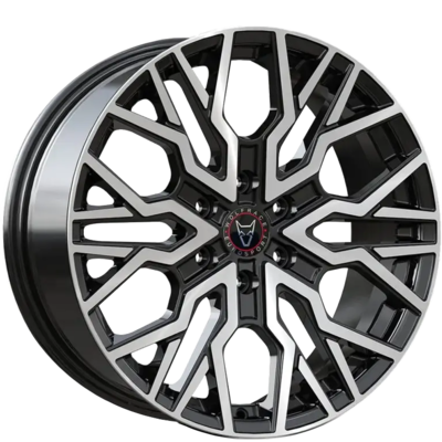 Wolfrace Eurosport Munich Super 6 Gloss Black Polished Face Alloy Wheels for Cars