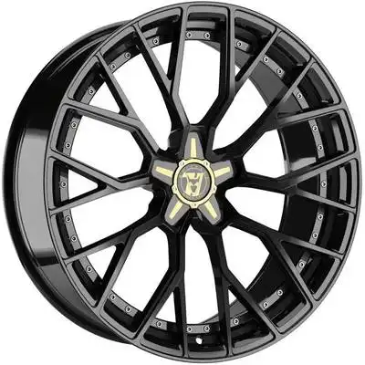 Wolfrace 71 Munich GTR 50th Anniversary Gloss Raven Black Alloy Wheels Image