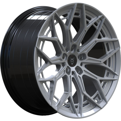 8x18 Wolfrace Vanspeed Maverick Carbon Chrome Alloy Wheels