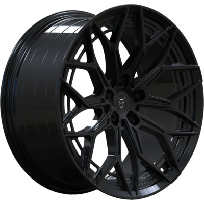 8x18 Wolfrace Vanspeed Maverick Gloss Raven Black Alloy Wheels