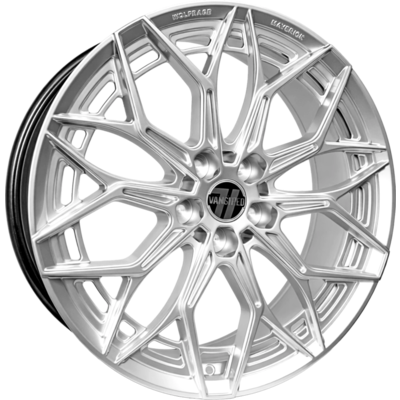 8x18 Wolfrace Vanspeed Maverick Royal Silver Alloy Wheels