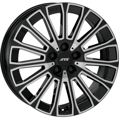 7.5x19 ATS Obsession Diamond Black Polished Alloy Wheels