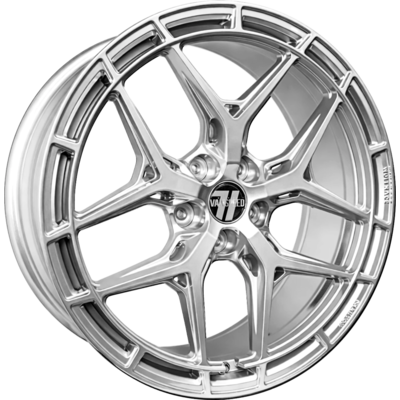 8.5x20 Wolfrace Vanspeed Phantom Royal Silver Alloy Wheels
