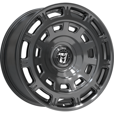 Wolfrace 71 Valiant Allroad Floating Cap Gloss Raven Black Alloy Wheels