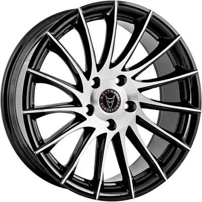 Wolfrace Eurosport Aero Gloss Black Polished Alloy Wheels Image