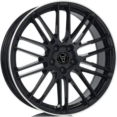 Wolfrace Eurosport TUV KIBO X Diamond Black hornpoliert Alloy Wheels Image