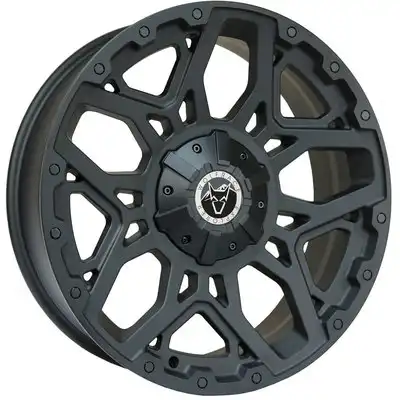 Wolfrace Explorer Sahara Matt Black Black Rivets Alloy Wheels Image