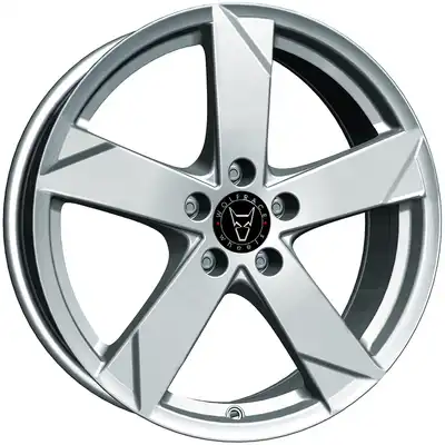 Wolfrace Eurosport TUV KODIAK Polar Silver Alloy Wheels Image