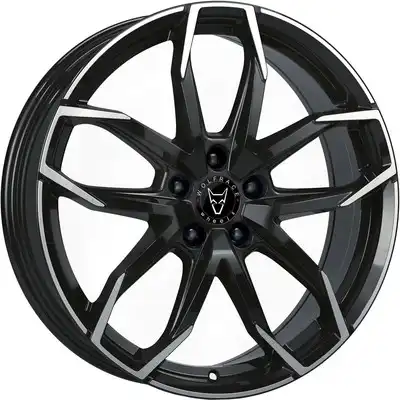 Wolfrace Eurosport TUV LUCCA Diamond Black Face Polished Alloy Wheels Image