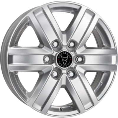 7x17 Wolfrace Eurosport TUV Transporter Polar Silver Alloy Wheels