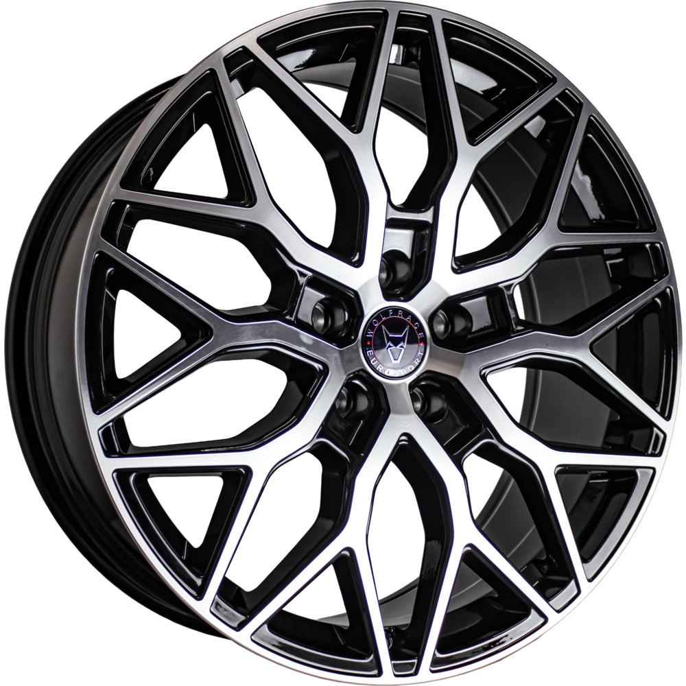 8x20 Wolfrace Eurosport Urban Racer Road Edition Gloss Black Polished