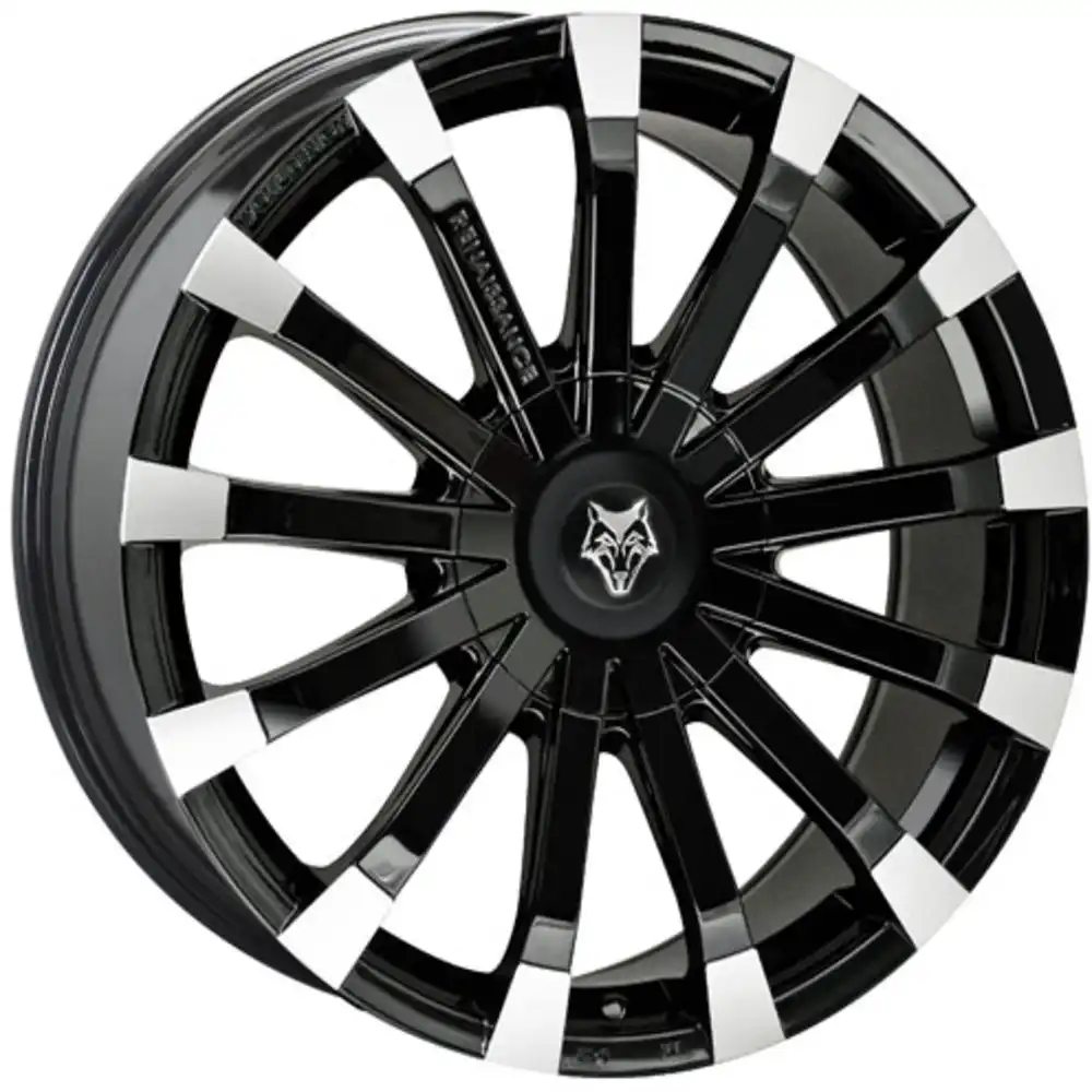 8.5x18 Wolfrace Eurosport Renaissance Gloss Black Polished